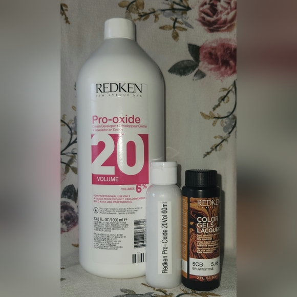 Redken Color Gels Lacquers Color Kit: 5CB Brownstone & Pro-Oxide Developer - Picture 3 of 3